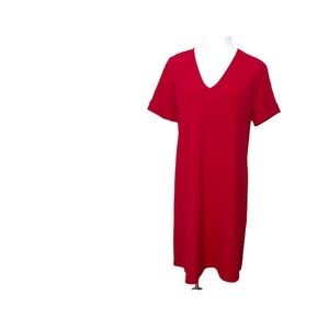 The Vanity Room Red V-Neck Dress Size Med